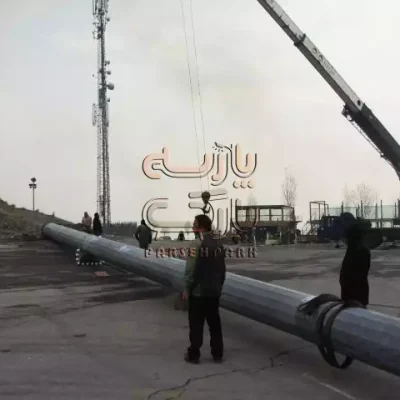 مرحله نصب دکل پرچم